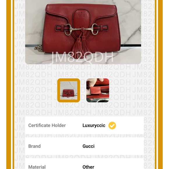 Gucci EUC COA Red Horsebit Crossbody Bag - Picture 12 of 16